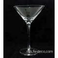 Clear Crystal Martini Gelas dengan Rim Emas